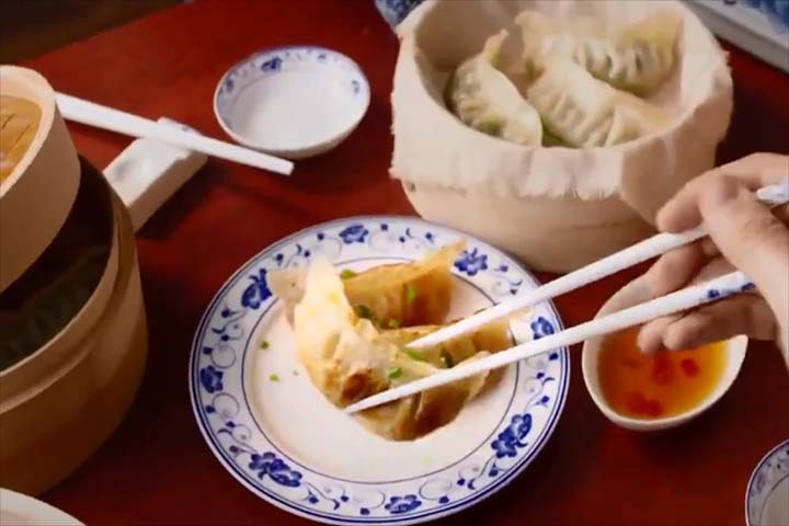 青岛食品企业-饺皇美食推流广告片