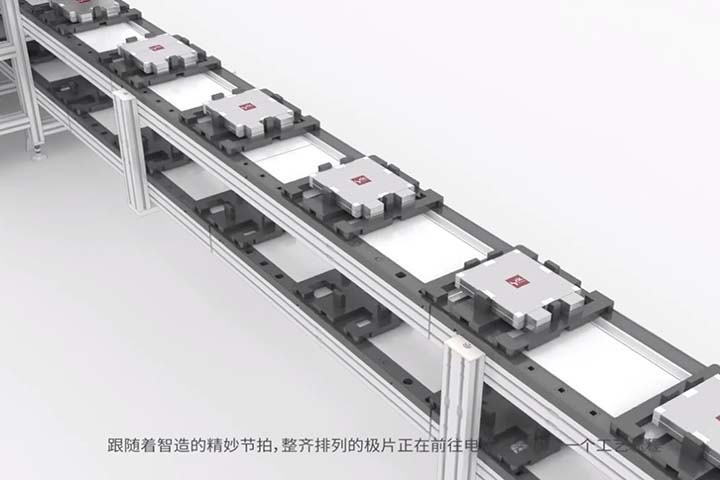 锂电池生产线3D三维工艺动画