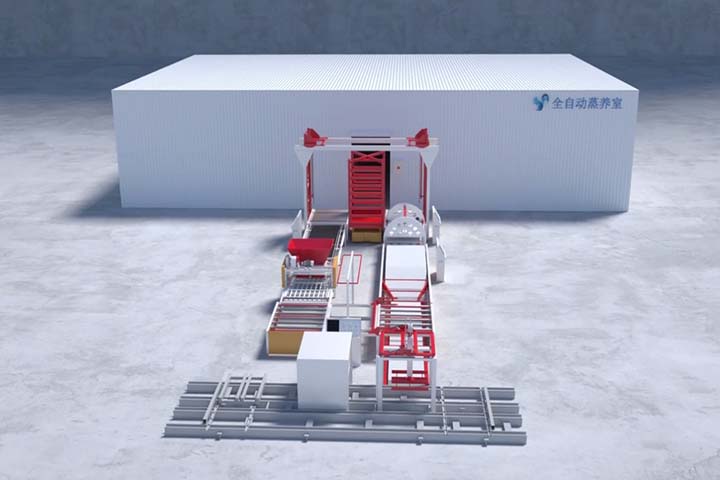 青岛全自动蒸养室三维动画